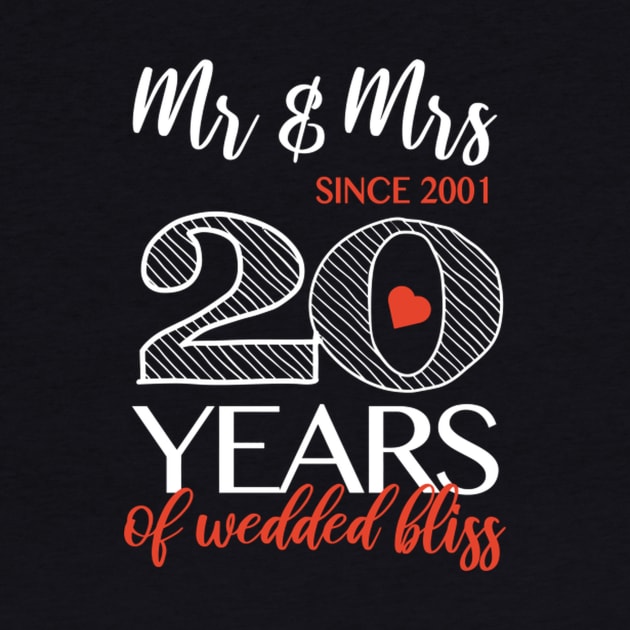 Romc Mr Mrs Since 2001 20Th Wedding Anniversary by SnugFarm